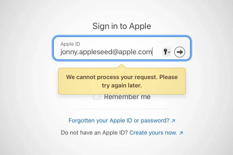 Apple id Login Not Working